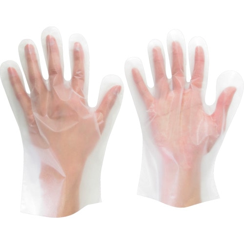 トラスコ中山 ミドリ安全 ポリエチレン製ディスポ手袋 Mサイズ (100枚入) 811-1145(ご注文単位 1箱)【直送品】