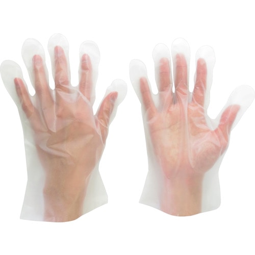 トラスコ中山 ミドリ安全 ポリエチレンディスポ手袋 ベルテ573 100枚 袋入 M(ご注文単位 1袋)【直送品】