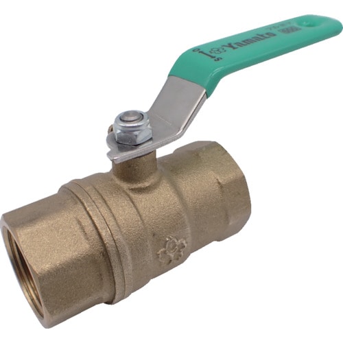 トラスコ中山 大和バルブ ボールバルブ 10A(600型、フルボア、黄銅)(ご注文単位 1個)【直送品】