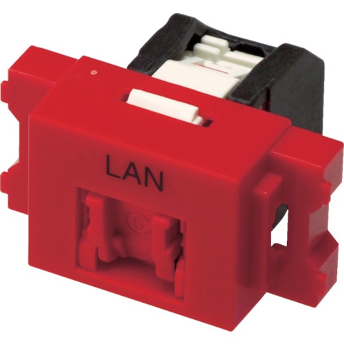 トラスコ中山 コーニング Cat6 RJ45モジュラージャック+JISプレート用アダプタセット 787-6262(ご注文単位 1セット)【直送品】