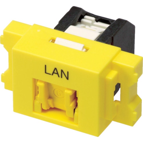 トラスコ中山 コーニング Cat6 RJ45モジュラージャック+JISプレート用アダプタセット 787-6289(ご注文単位 1セット)【直送品】