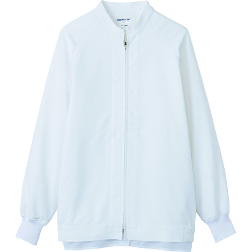 トラスコ中山 サンペックス 男女兼用長袖ジャンパー ホワイト SS(ご注文単位 1着)【直送品】