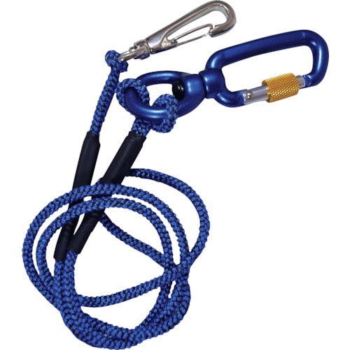 トラスコ中山 ビクター ビクタープラス ロック付セーフティコード スリム(1kgタイプ・ブルー)(ご注文単位 1本)【直送品】