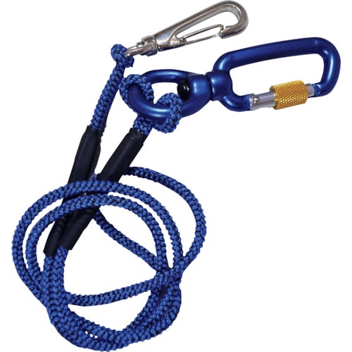 トラスコ中山 ビクター ビクタープラス ロック付セーフティコード スリム(3kgタイプ・ブルー)(ご注文単位 1本)【直送品】