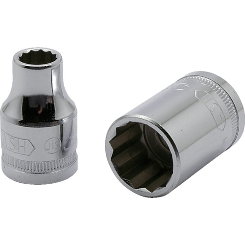 トラスコ中山 ASH 12角ソケット12.7□×8mm(ご注文単位 1個)【直送品】