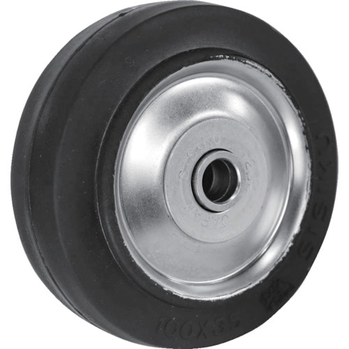 トラスコ中山 シシク ゴム車輪のみ 100径(ご注文単位 1個)【直送品】