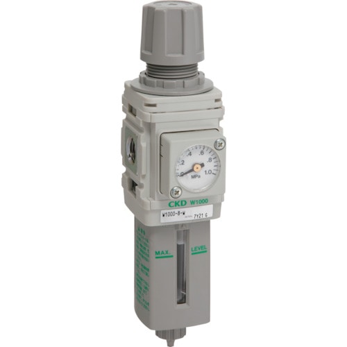 トラスコ中山 CKD フィルタレギュレータ 白色シリーズ 124-4227(ご注文単位 1個)【直送品】