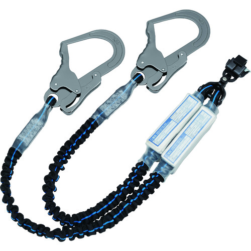 トラスコ中山 KH 2丁掛ジャバラ剣スチールペダル17黒/青ライン(ご注文単位 1本)【直送品】