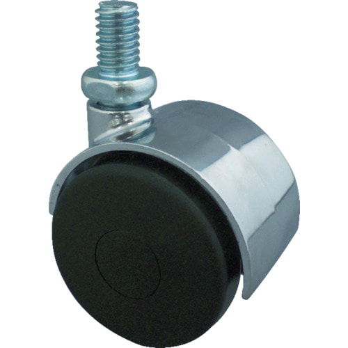 トラスコ中山 トーシン ねじ込み双輪キャスター 40径 自在ボルト M8x1.25(ご注文単位 1個)【直送品】