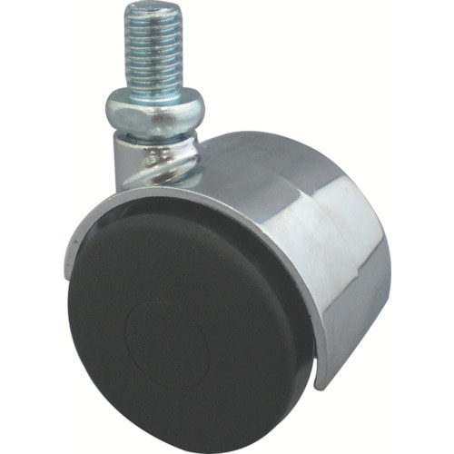 トラスコ中山 トーシン ねじ込み双輪キャスター 50径 自在ボルト M8x1.25(ご注文単位 1個)【直送品】