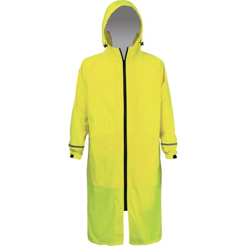 トラスコ中山 K-WORK リュックレインコート イエロー(ご注文単位 1着)【直送品】