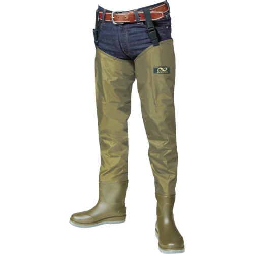 トラスコ中山 ハンシン W-77 ヒップウェーダー 先丸 25.0cm(ご注文単位 1足)【直送品】