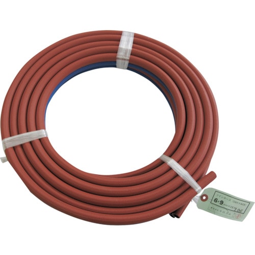 トラスコ中山 SUZUKID ツインガスホース/酸素6.5φ・アセチレン9.5φ×10m(ご注文単位 1本)【直送品】