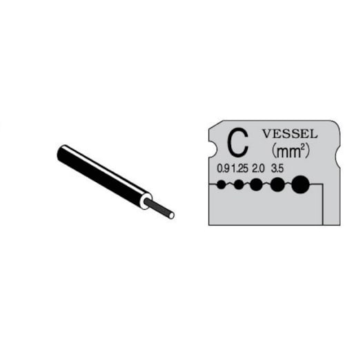 トラスコ中山 ベッセル ワイヤーストリッパーブレード (3000C、300005用)(ご注文単位 1枚)【直送品】