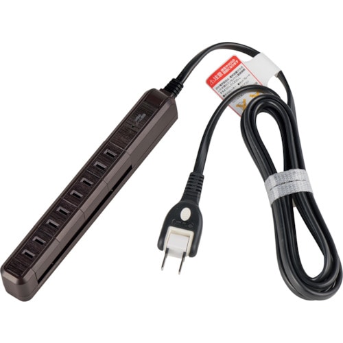 トラスコ中山 ELPA 耐雷4個口2mスリム回転タップ　354-1869（ご注文単位 1個）【直送品】