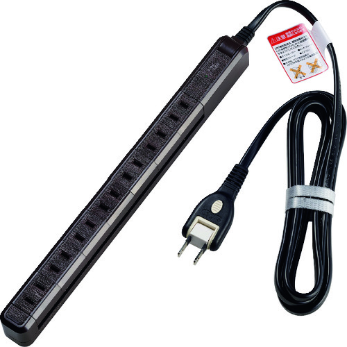 トラスコ中山 ELPA 耐雷7個口2mスリム回転タップ 167-9155(ご注文単位 1個)【直送品】