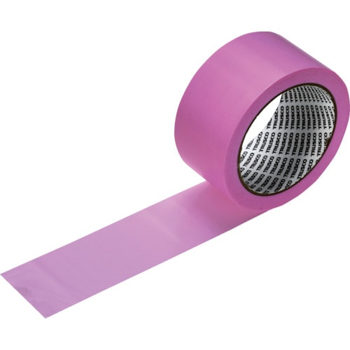 トラスコ中山 TRUSCO 両端ドライエッジ(糊なし)養生テープ もも色 50mmX25M(ご注文単位 1巻)【直送品】