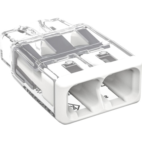 トラスコ中山 WAGO WGZ-2 差込コネクタ 2穴 120個入(ご注文単位 1箱)【直送品】