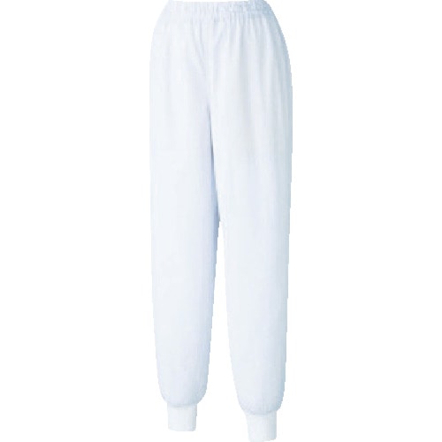 トラスコ中山 ミドリ安全 異物混入防止スラックス 女性用 ホワイト 13号(ご注文単位 1着)【直送品】