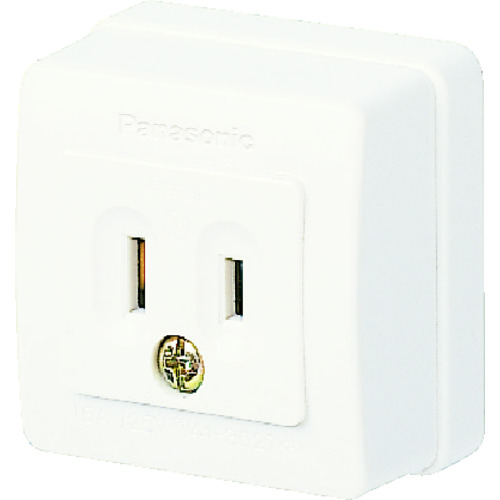 トラスコ中山 Panasonic 角型コンセント（ご注文単位 1個）【直送品】