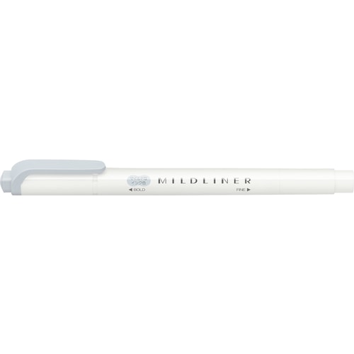 トラスコ中山 ゼブラ 蛍光ペン マイルドライナー Mクールグレー(ご注文単位 1本)【直送品】