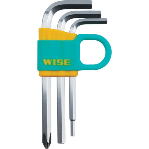 トラスコ中山 ワイズ 価値ある3本組 六角レンチ(3/4/5/6mm)ドライバー(+2)(ご注文単位 1セット)【直送品】