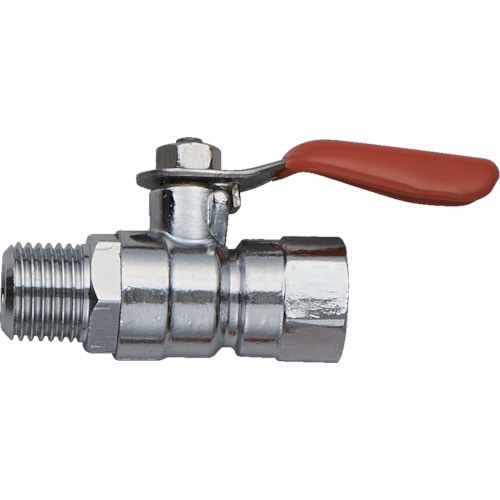 トラスコ中山 WTB ボールバルブ オレンジボールコック 接続口径D1×D2：R1/4×G1/4（ご注文単位 1個）【直送品】