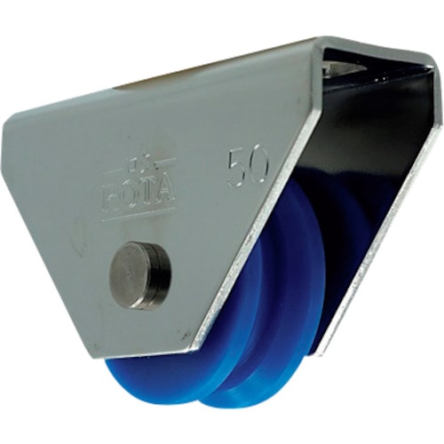 トラスコ中山 ヨコヅナ ロタ・MC防音重量戸車 50mm V型(ご注文単位 1個)【直送品】