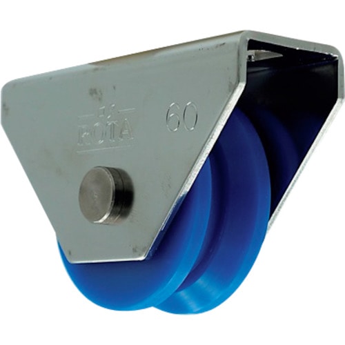 トラスコ中山 ヨコヅナ ロタ・MC防音重量戸車 60mm V型(ご注文単位 1個)【直送品】