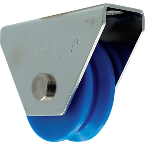 トラスコ中山 ヨコヅナ ロタ・MC防音重量戸車 75mm V型(ご注文単位 1個)【直送品】