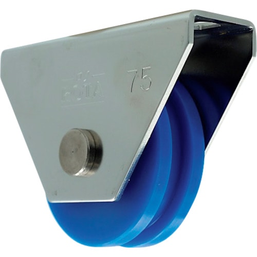 トラスコ中山 ヨコヅナ ロタ・MC防音重量戸車 75mm H型(ご注文単位 1個)【直送品】