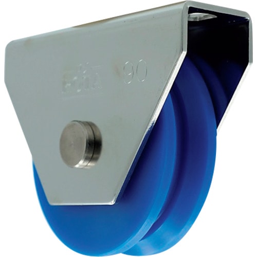 トラスコ中山 ヨコヅナ ロタ・MC防音重量戸車 90mm V型(ご注文単位 1個)【直送品】