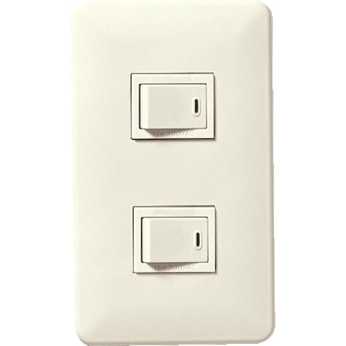 トラスコ中山 Panasonic フルカラー埋込ダブルスイッチB(ご注文単位 1個)【直送品】