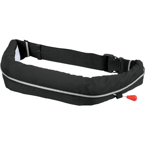 トラスコ中山 オーシャンライフ 自動膨張式ウエストタイプ 作業用ライフジャケット ブラック TYPE A(ご注文単位 1着)【直送品】