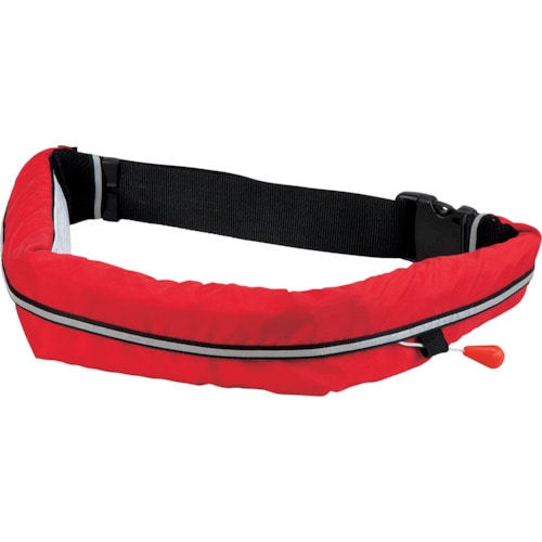 トラスコ中山 オーシャンライフ 手動膨張式ウエストタイプ 小型船舶用ライフジャケット レッド TYPE A(ご注文単位 1着)【直送品】