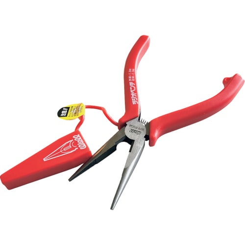 トラスコ中山 ベストツール WELL キャップ付・スプリング付ラジオペンチ 150mm(ご注文単位 1個)【直送品】