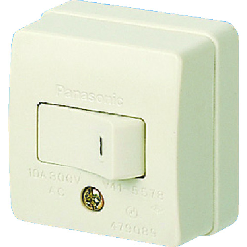 トラスコ中山 Panasonic 10A角型タンブラスイッチB(片切)(ご注文単位 10個)【直送品】