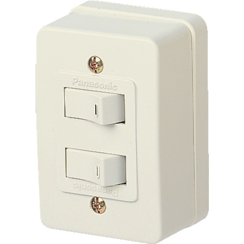 トラスコ中山 Panasonic 2連タンブラスイッチ(ご注文単位 1個)【直送品】