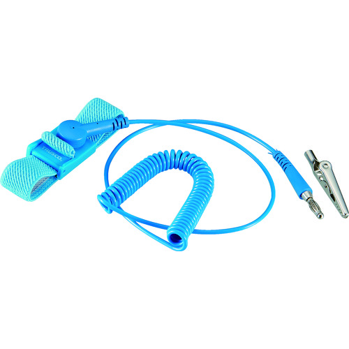 トラスコ中山 TRUSCO リストストラップ コード有効長1.8m(ご注文単位 1個)【直送品】