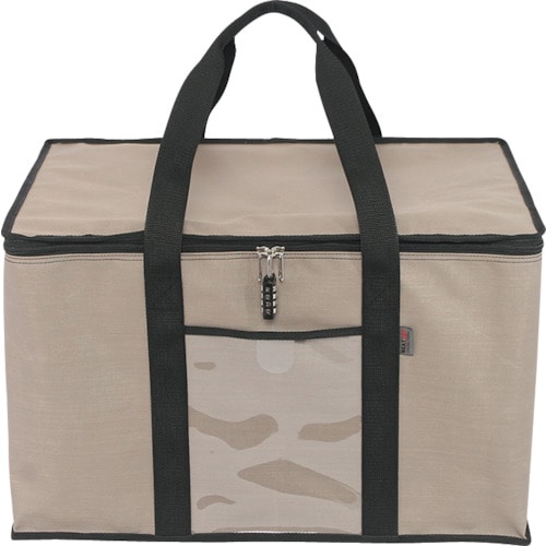 トラスコ中山 SANEI 折り畳みコンテナバッグ 50L グレージュ(ご注文単位 1個)【直送品】