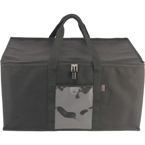 トラスコ中山 SANEI 折り畳みコンテナバッグ 75L 黒(ご注文単位 1個)【直送品】