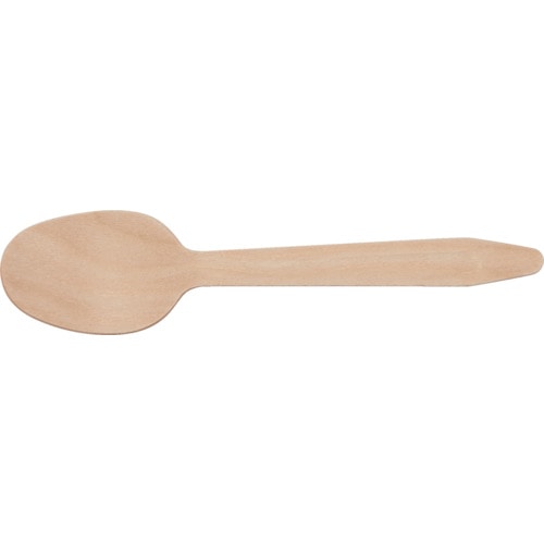 トラスコ中山 TRUSCO 木製スプーン 全長162mm 100本入(ご注文単位 1袋)【直送品】