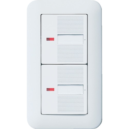 トラスコ中山 Panasonic コスモワイド埋込パイロット・ほたるダブルスイッチB(ご注文単位 1個)【直送品】