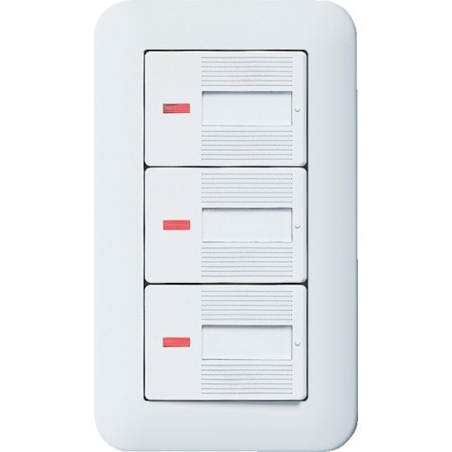 トラスコ中山 Panasonic コスモワイド埋込パイロット・ほたるトリプルスイッチB(ご注文単位 1個)【直送品】