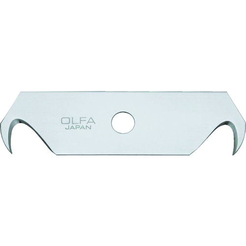 トラスコ中山 OLFA セーフティカッターナイフ用替刃 フックS刃 2枚入 ポリシース（ご注文単位 1箱）【直送品】