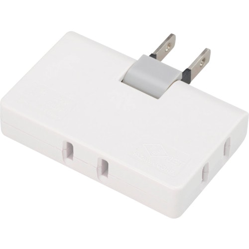 トラスコ中山 YAZAWA コーナータップ3個口ホワイト(ご注文単位 1個)【直送品】