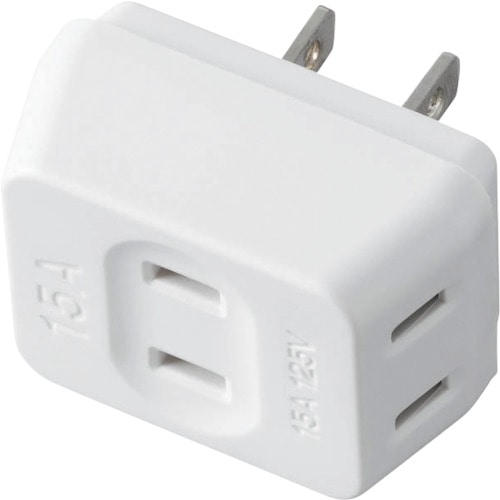 トラスコ中山 YAZAWA トリプルタップ3個口ホワイト(ご注文単位 1個)【直送品】