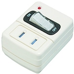 トラスコ中山 YAZAWA 雷サージ付省エネタップ1個口白(ご注文単位 1個)【直送品】