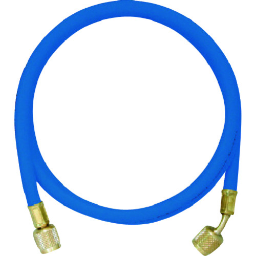 トラスコ中山 イエロージャケット R410A用チャージングホースプラス2 92cm 青（ご注文単位 1セット）【直送品】