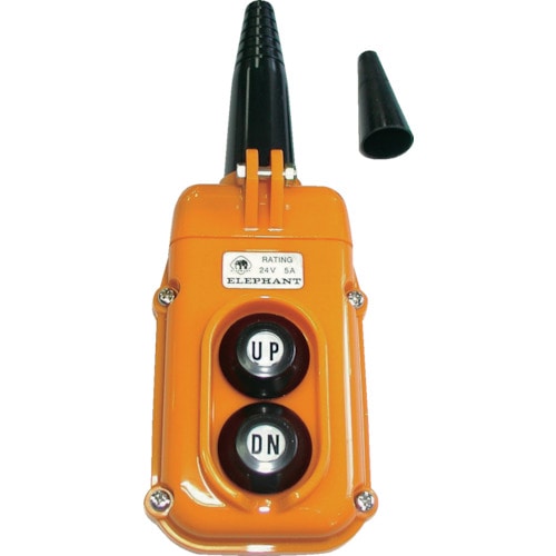 トラスコ中山 象印 2テンオシボタンスイッチ (Y2A-000)(ご注文単位 1セット)【直送品】